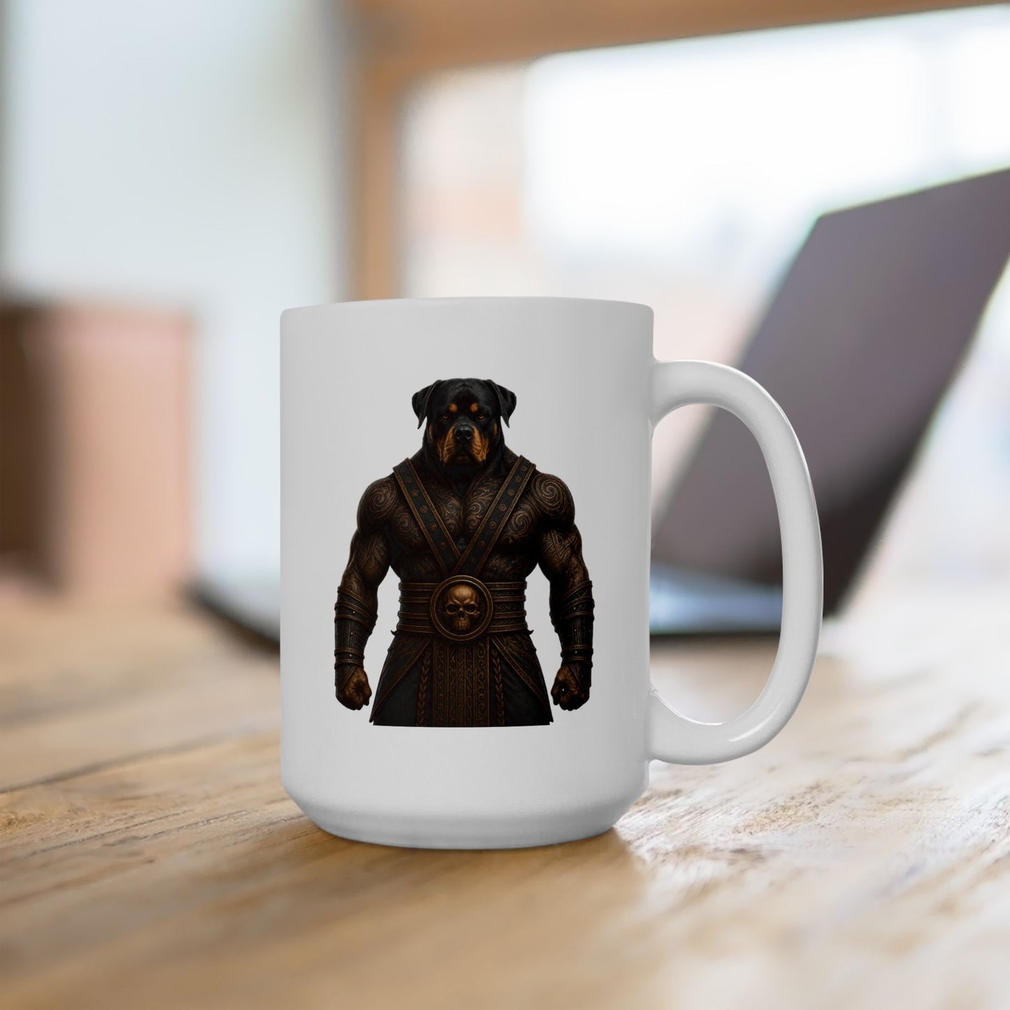 Moe, Warden of Bones: Right Angle™ Ceramic Mug