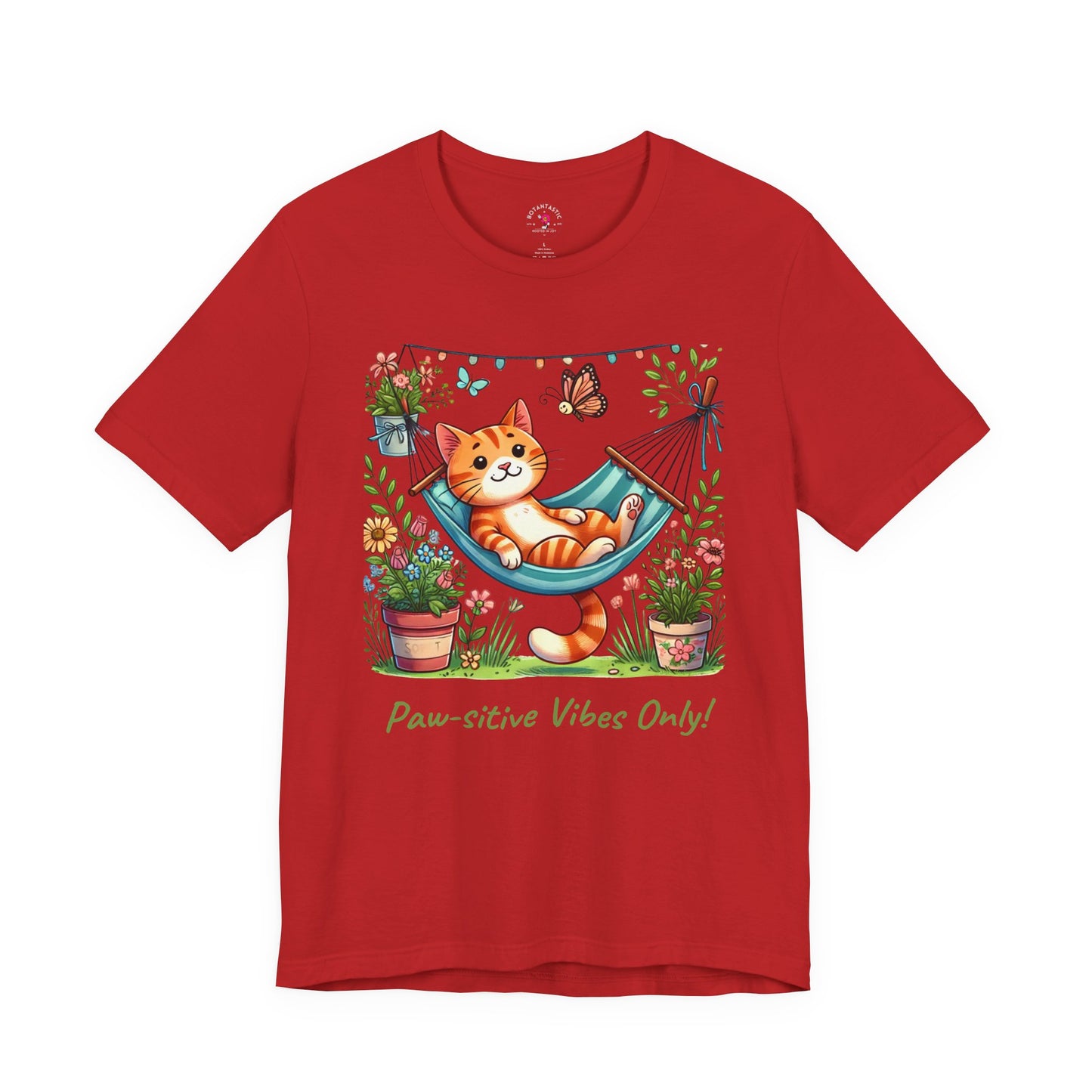 Paw-sitive Vibes Only! – Graphic T-Shirt