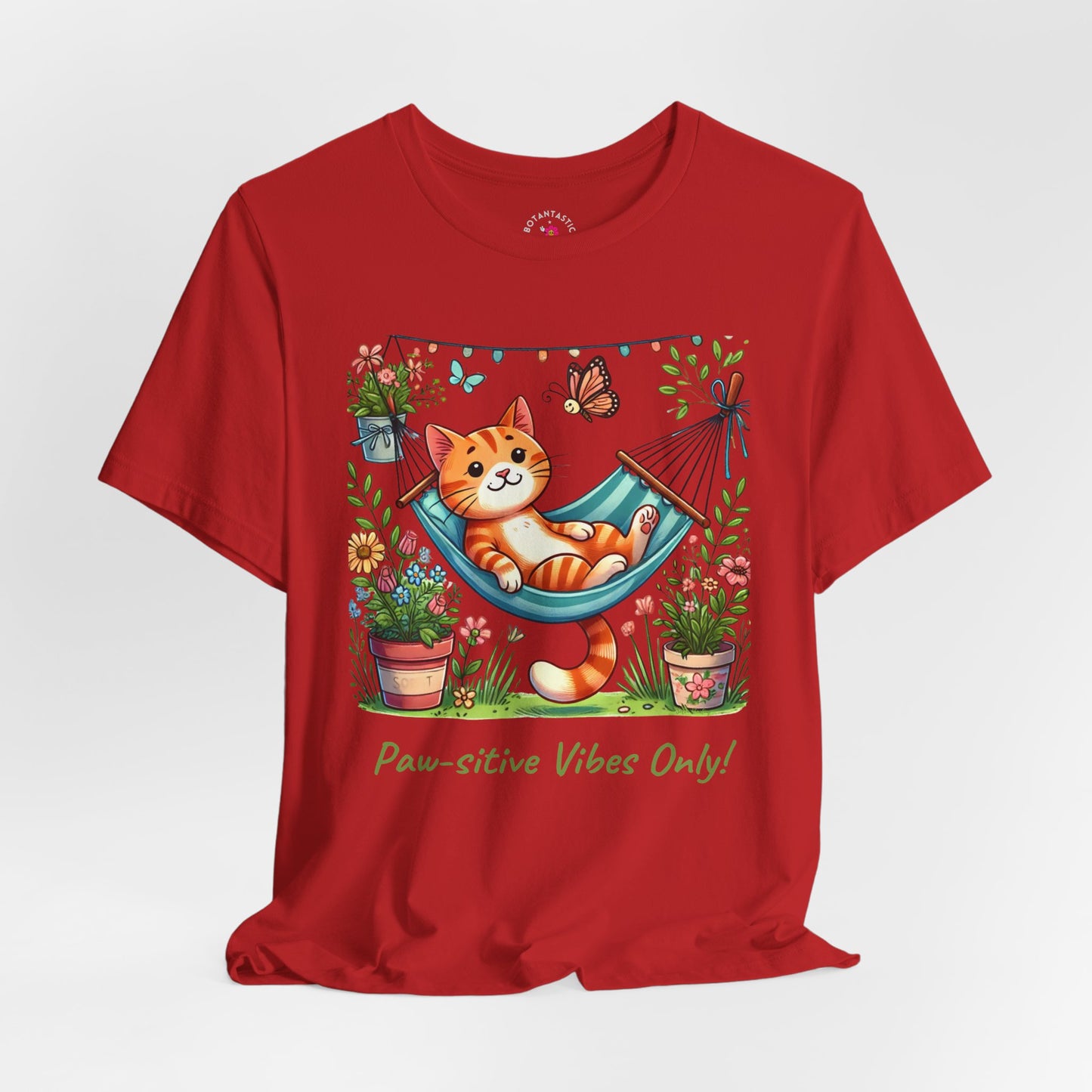Paw-sitive Vibes Only! – Graphic T-Shirt