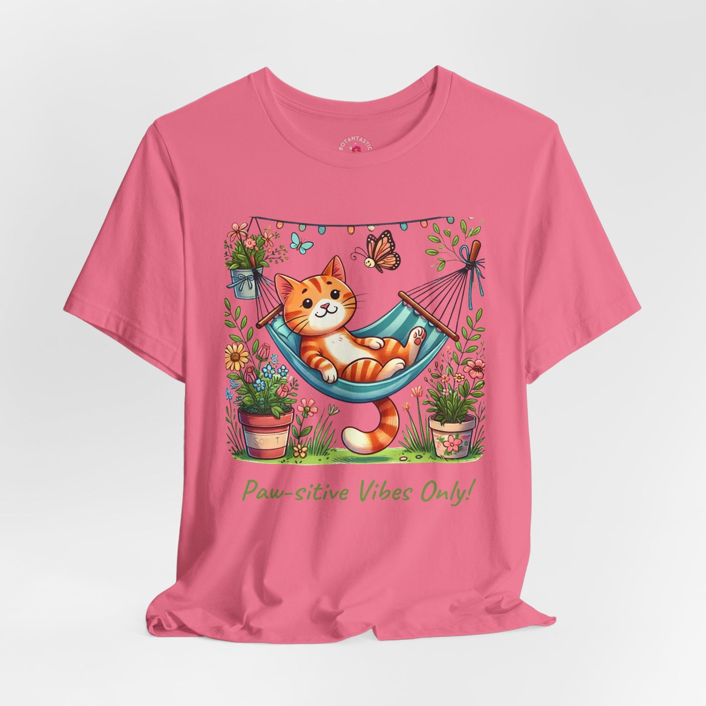 Paw-sitive Vibes Only! – Graphic T-Shirt