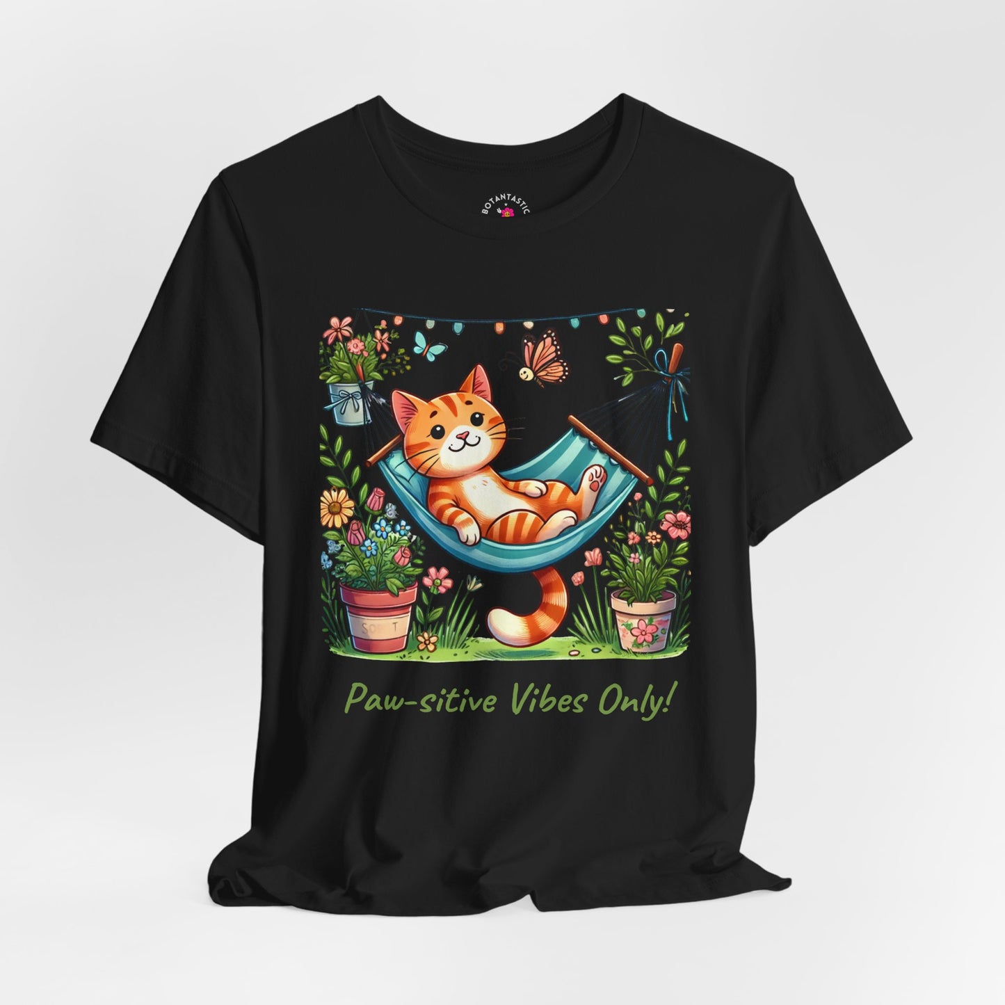Paw-sitive Vibes Only! – Graphic T-Shirt