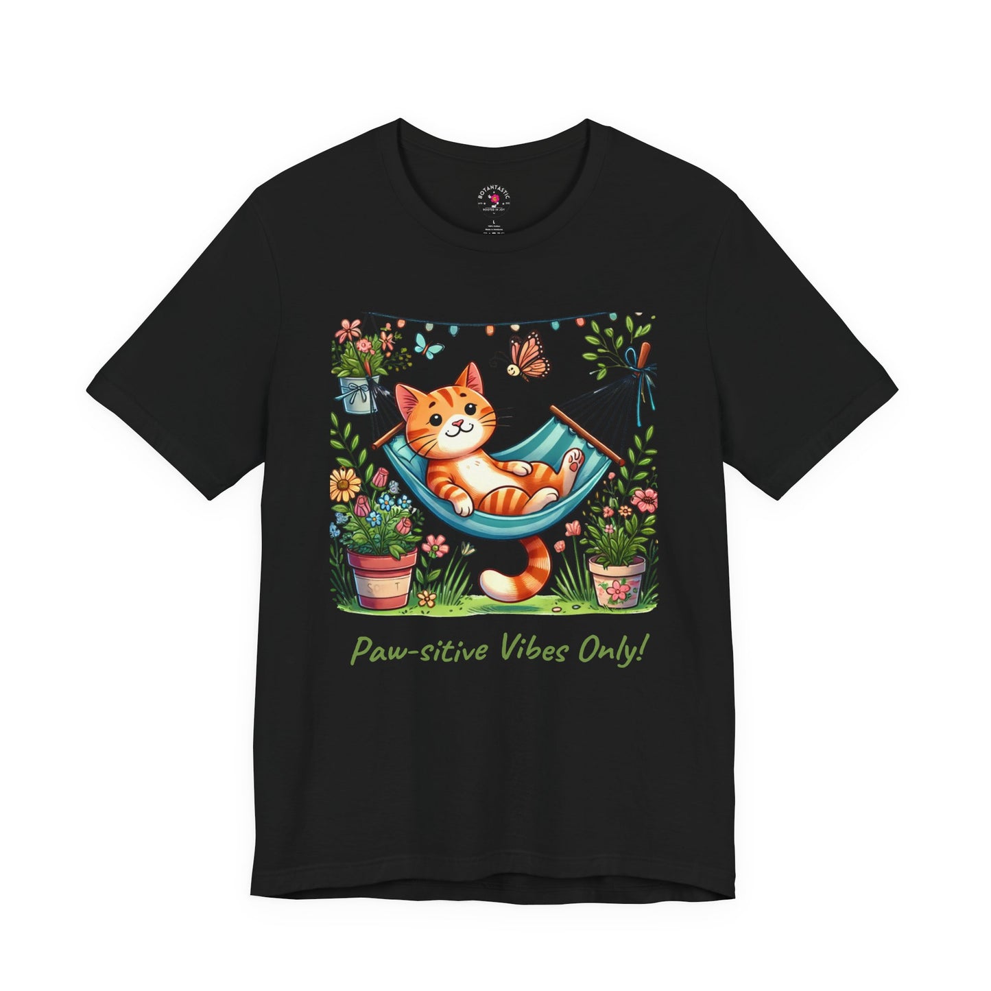 Paw-sitive Vibes Only! – Graphic T-Shirt