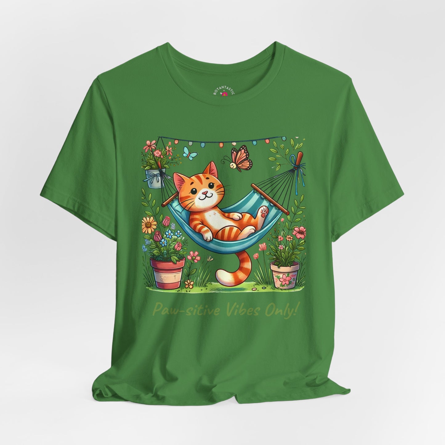 Paw-sitive Vibes Only! – Graphic T-Shirt