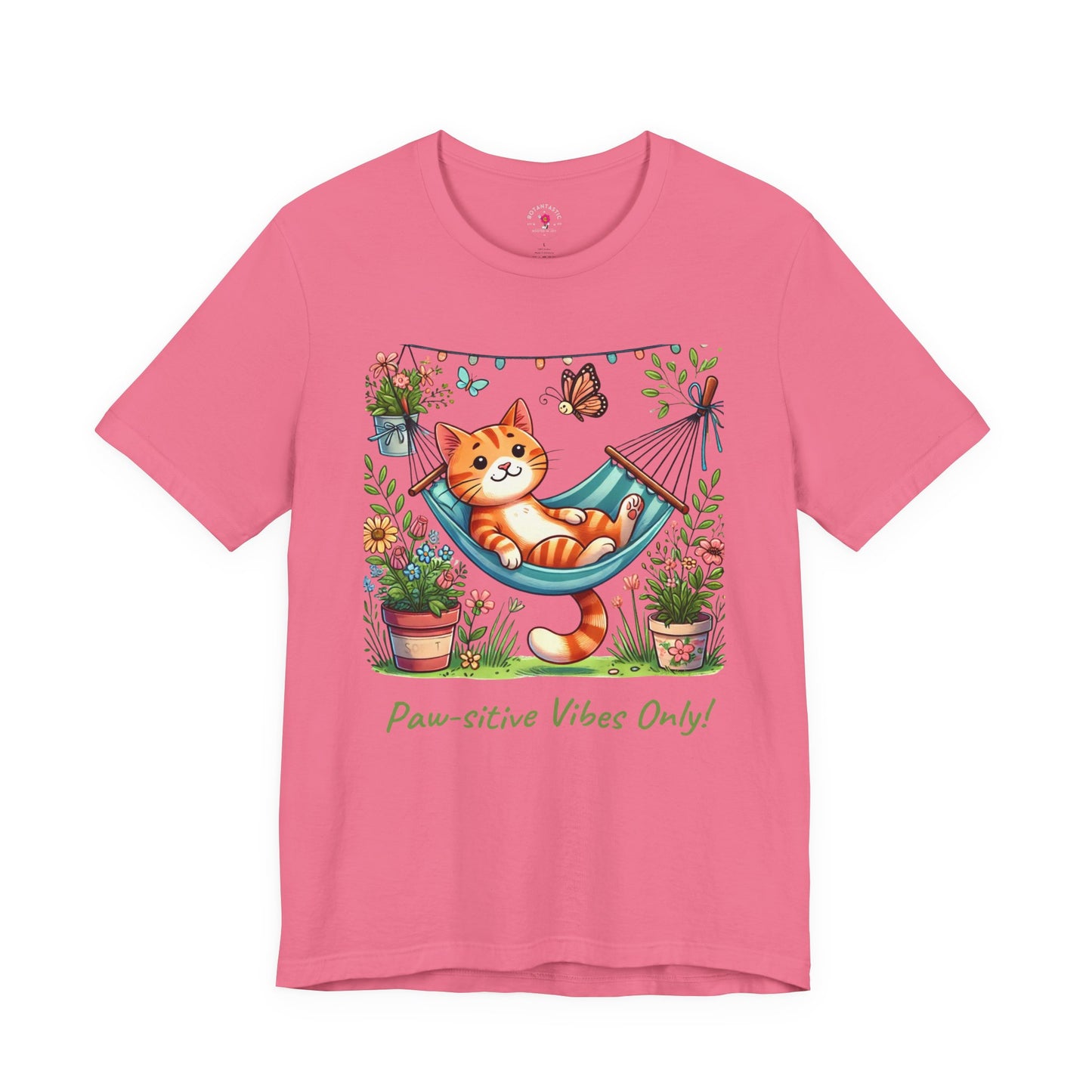 Paw-sitive Vibes Only! – Graphic T-Shirt