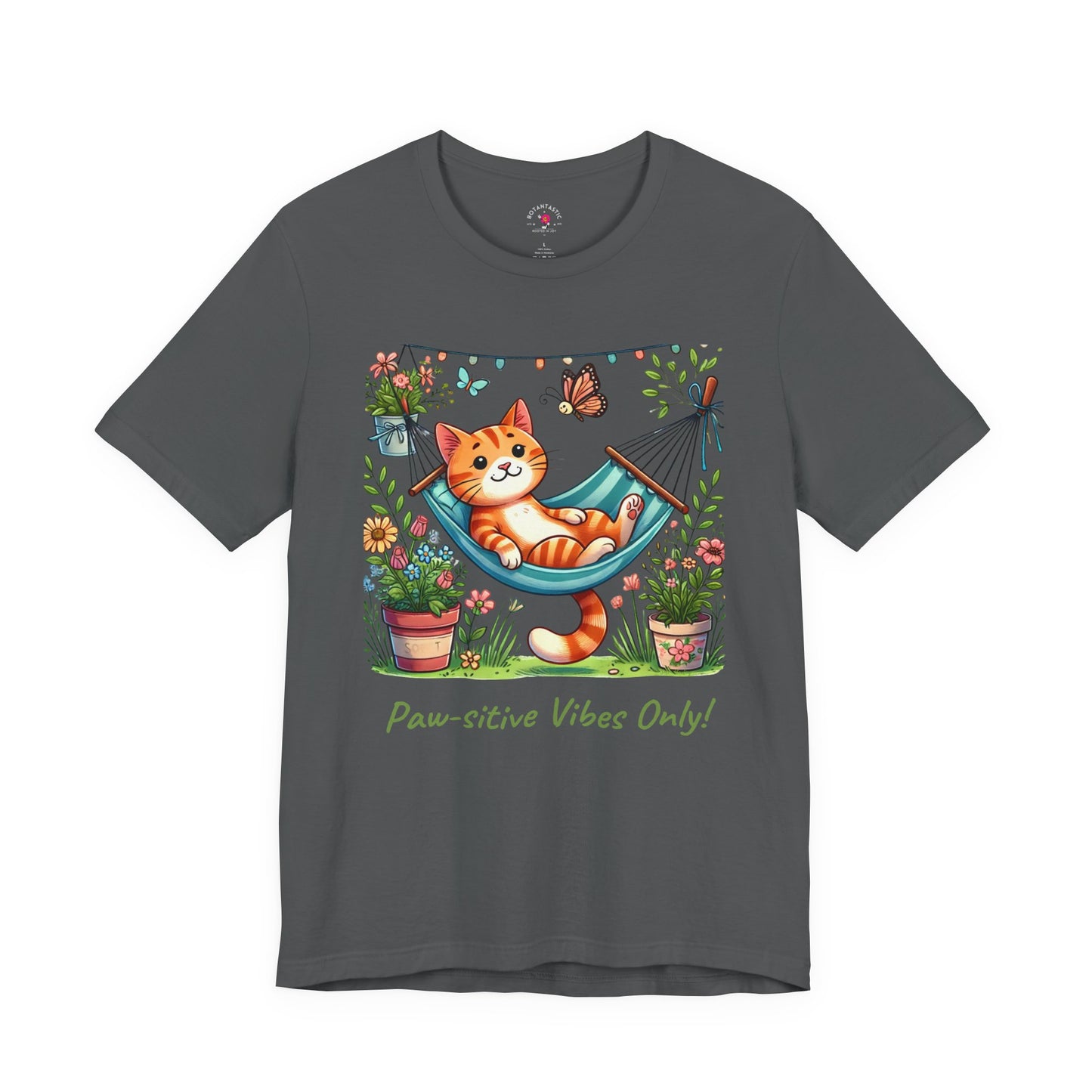 Paw-sitive Vibes Only! – Graphic T-Shirt