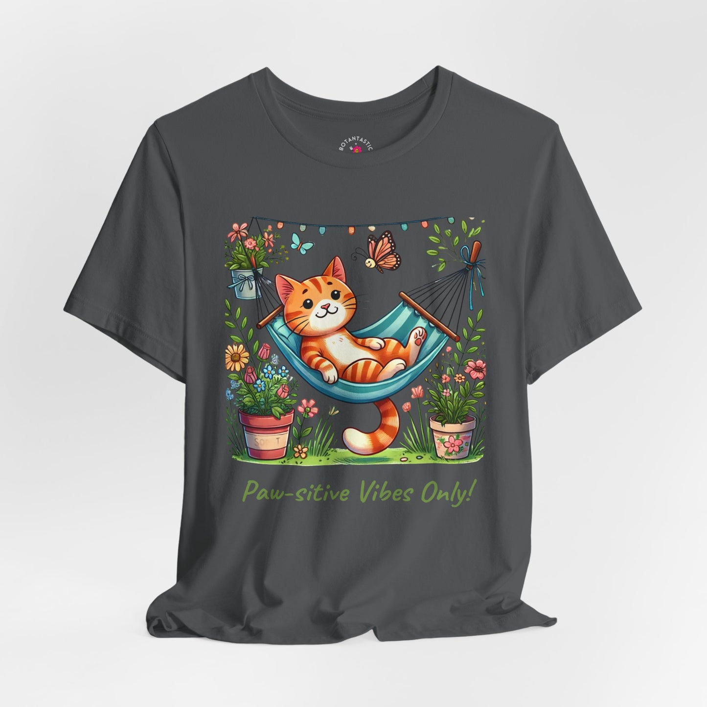 Paw-sitive Vibes Only! – Graphic T-Shirt