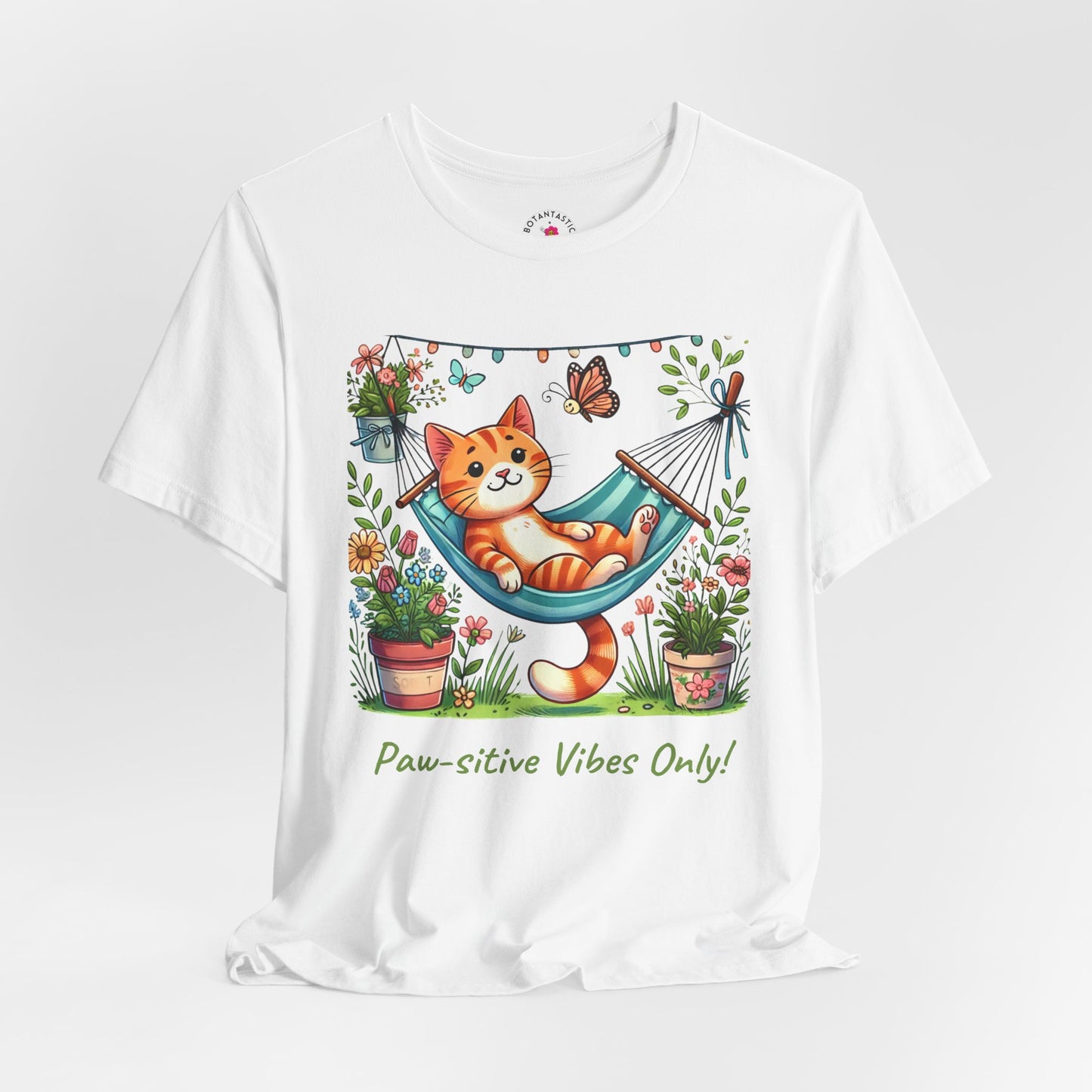 Paw-sitive Vibes Only! – Graphic T-Shirt